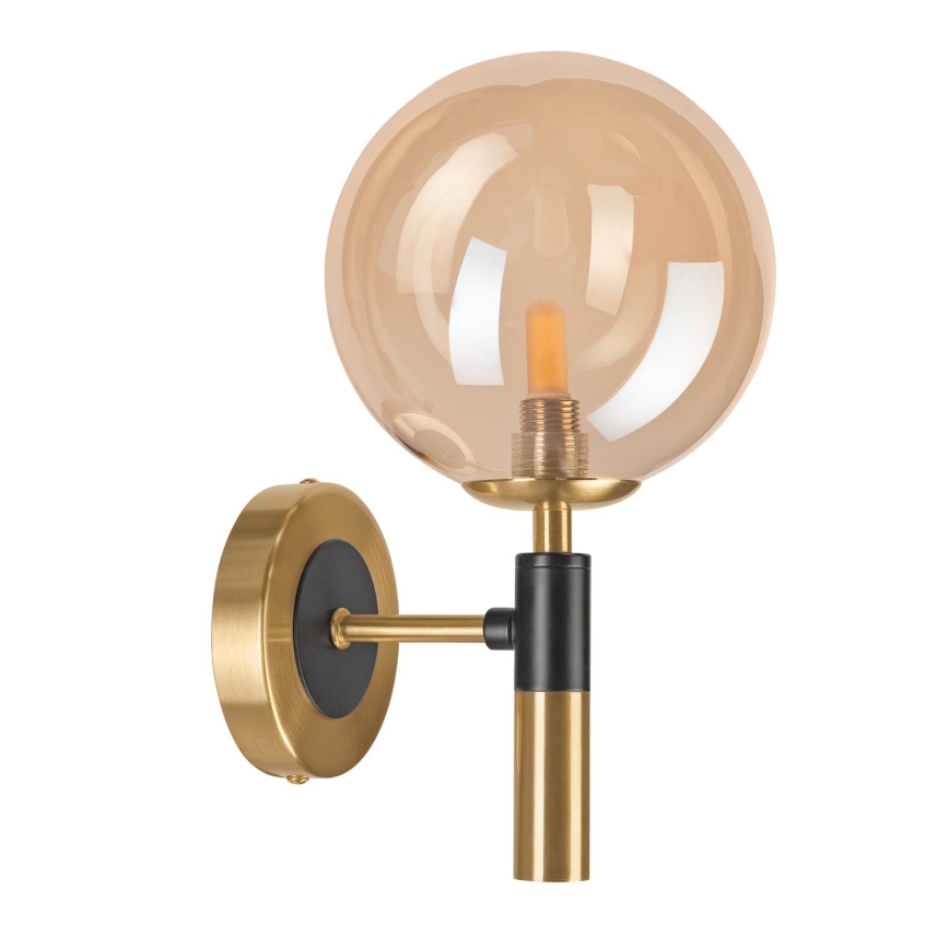 Aplique ROLLO 1xG9/5W/230V dorado/ahumado beige