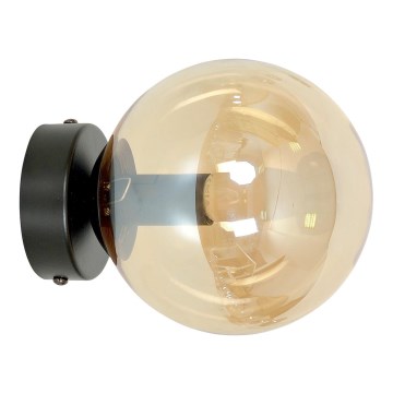 Aplique ROSSI 1xE14/10W/230V negro/beige
