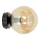 Aplique ROSSI 1xE14/10W/230V negro/beige