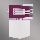 Aplique SANGA 1xE14/60W morado