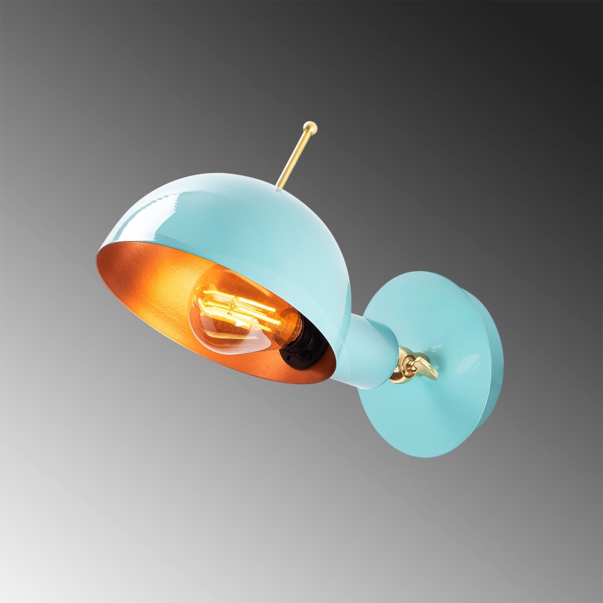 Aplique SIVANI 1xE27/40W/230V azul