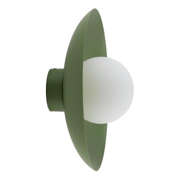 Aplique SLATE 1xG9/8W/230V diá. 28 cm verde
