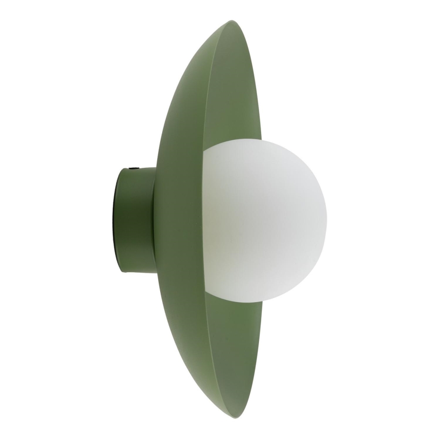Aplique SLATE 1xG9/8W/230V diá. 28 cm verde