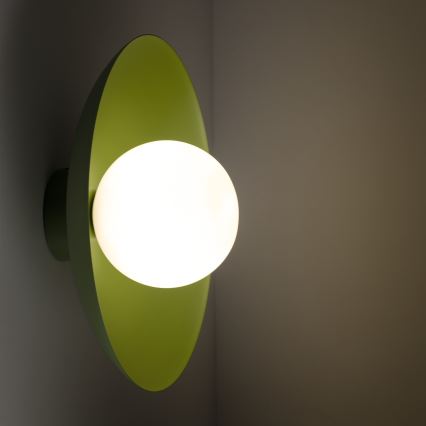 Aplique SLATE 1xG9/8W/230V diá. 28 cm verde