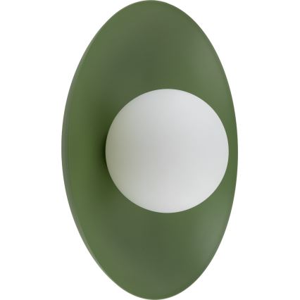 Aplique SLATE 1xG9/8W/230V diá. 28 cm verde