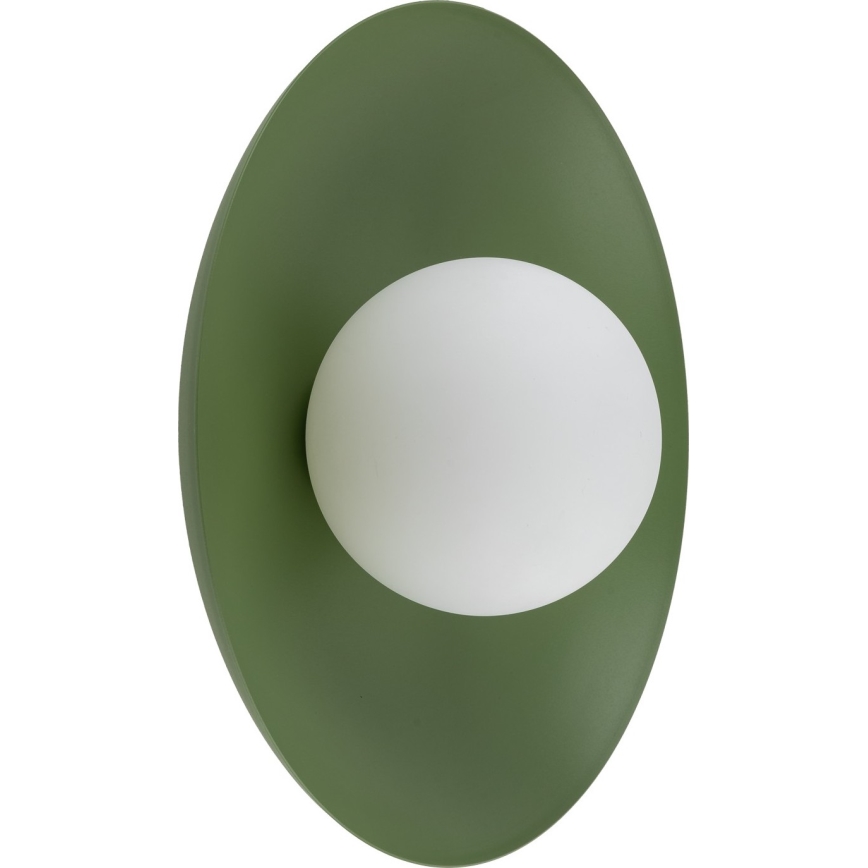 Aplique SLATE 1xG9/8W/230V diá. 28 cm verde
