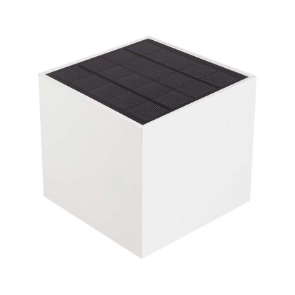 Aplique solar de pared LED con sensor, 9W/5V, 3000/4000/5000K, IP65, 2600 mAh, blanco