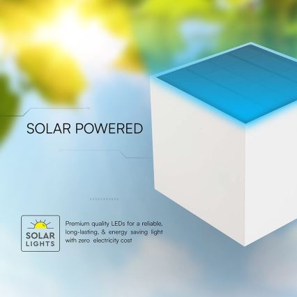 Aplique solar de pared LED con sensor, 9W/5V, 3000/4000/5000K, IP65, 2600 mAh, blanco