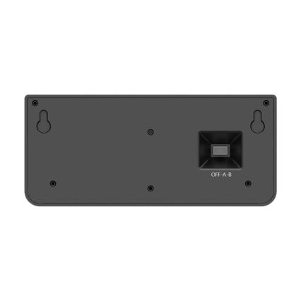 Aplique solar de pared con sensor LED LINK/5W/3,7V IP65, negro