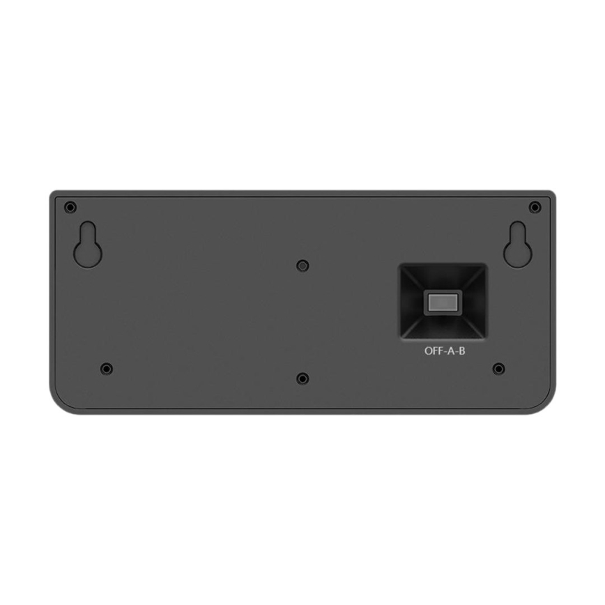 Aplique solar de pared con sensor LED LINK/5W/3,7V IP65, negro