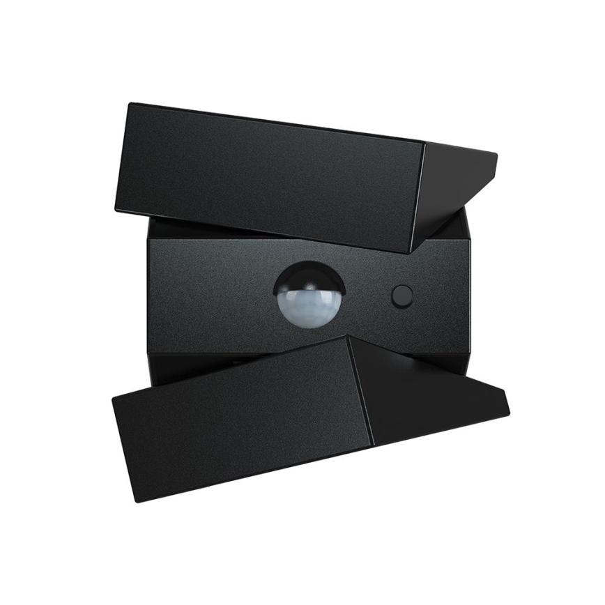 Aplique solar LED de pared con sensor LED/2,5W/3,7V 3000/4000/6000K IP65 1200 mAh negro