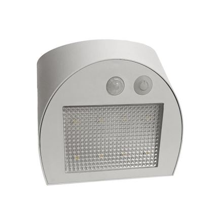 Aplique solar de pared con sensor LED/3W/3,7V 3000/4000K 1200 mAh IP54 blanco