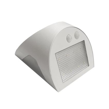 Aplique solar de pared con sensor LED/3W/3,7V 3000/4000K 1200 mAh IP54 blanco