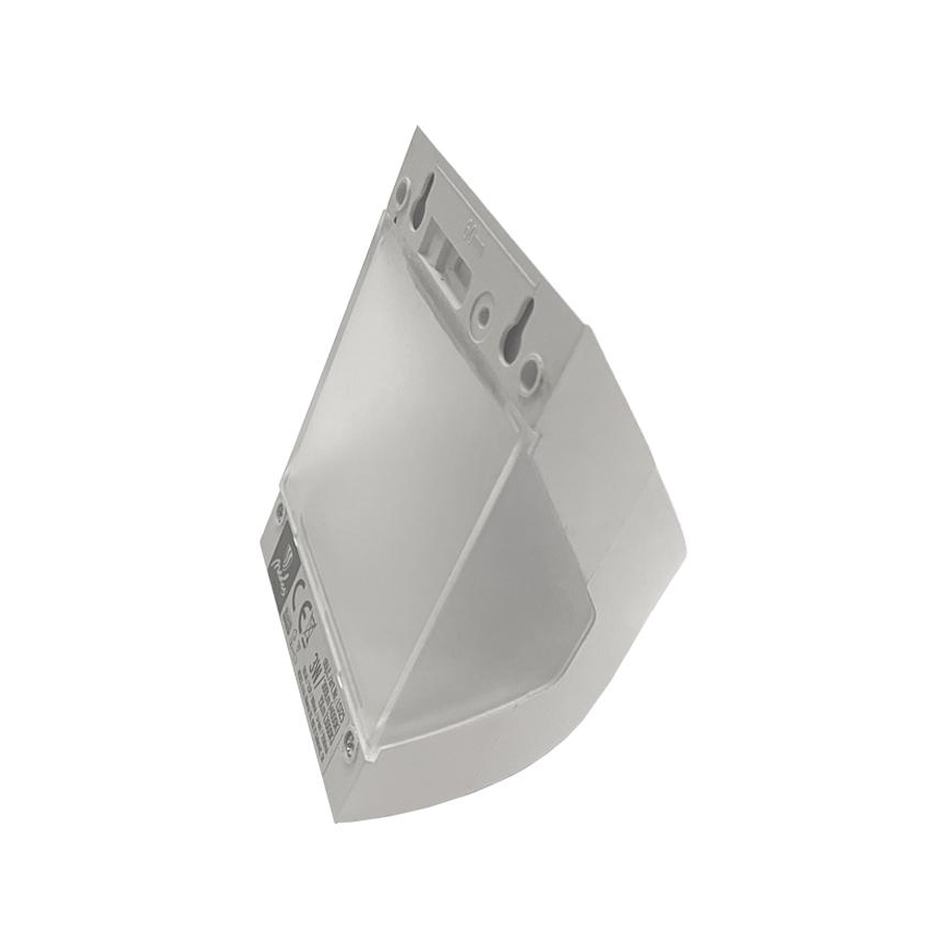 Aplique solar de pared con sensor LED/3W/3,7V 3000/4000K 1200 mAh IP54 blanco