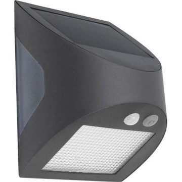 Aplique solar de pared LED con sensor LED/3W/3,7V 3000/4000K 1200 mAh IP54 antracita