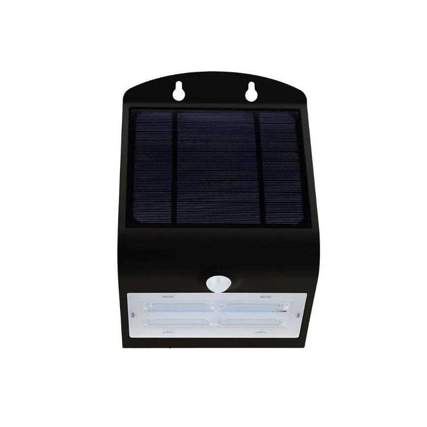 Aplique solar LED con sensor LED/3W/3,7V 3000/4000K IP65 negro