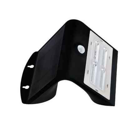 Aplique solar LED con sensor LED/3W/3,7V 3000/4000K IP65 negro