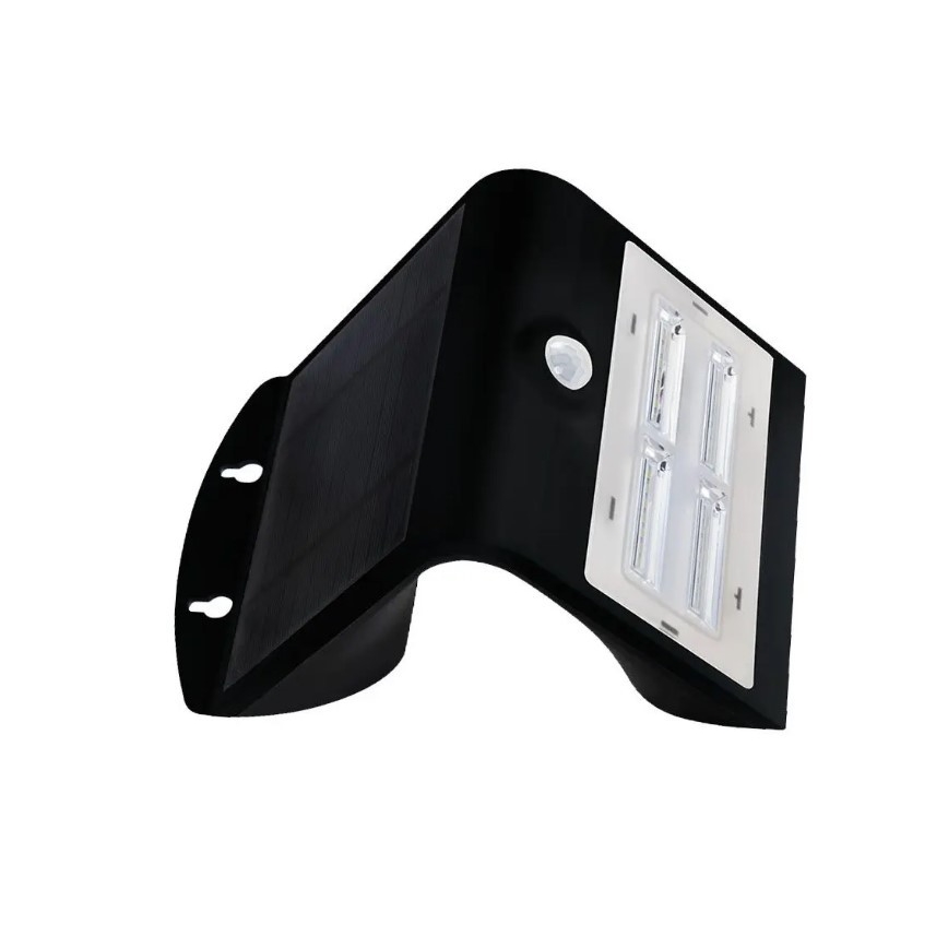 Aplique solar LED con sensor LED/3W/3,7V 3000/4000K IP65 negro