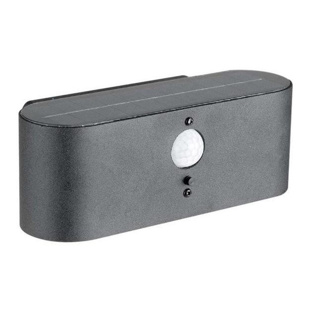Aplique solar LED de exterior con sensor LED/2,5W/3,7V 3000K IP54 2000 mAh