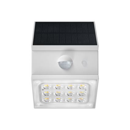 LED Aplique solar de pared con sensor LED/2,5W/3,7V 3000/4000/6000K IP65 1200 mAh blanco