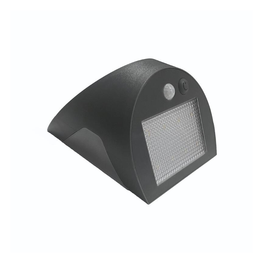 Aplique solar de pared LED con sensor LED/3W/3,7V 3000/4000K 1200 mAh IP54 antracita