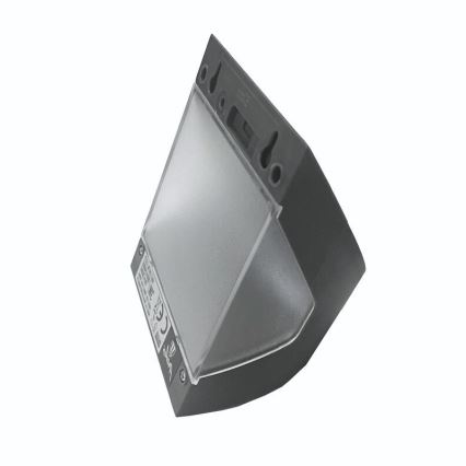 Aplique solar de pared LED con sensor LED/3W/3,7V 3000/4000K 1200 mAh IP54 antracita