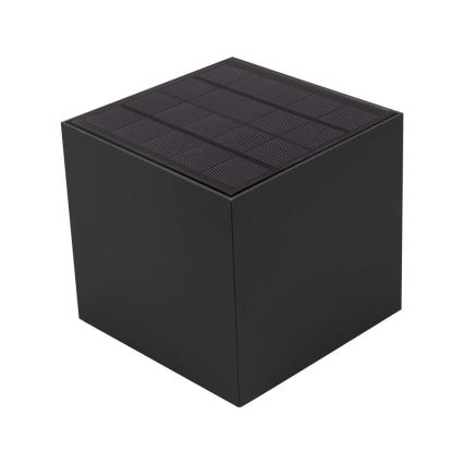 Aplique solar de pared LED con sensor LED/9W/5V 3000/4000/5000K IP65 2600 mAh antracita