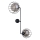 Aplique SOLO BLACK 2xE27/60W/230V