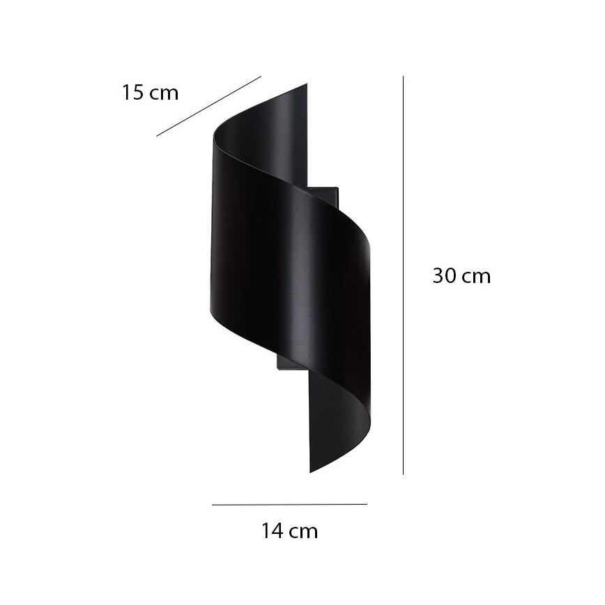 Aplique SPINER 1xG9/8W/230V negro