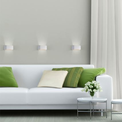 Aplique SQUALLA 1xG9/10W/230V blanco