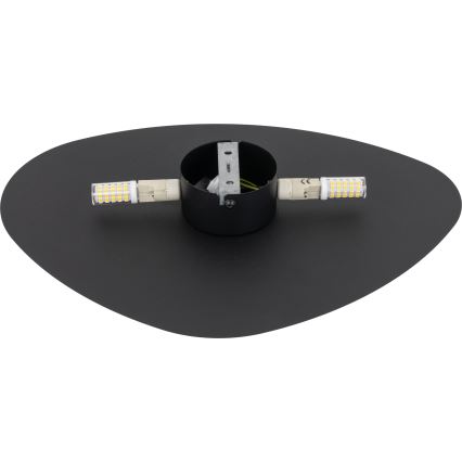 Aplique STONE 2xG9/8W/230V 30x39 cm negro