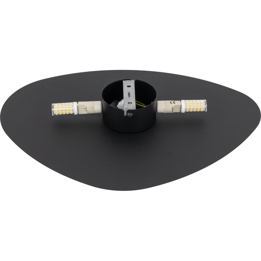 Aplique STONE 2xG9/8W/230V 30x39 cm negro
