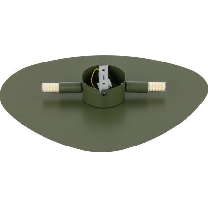 Aplique STONE 2xG9/8W/230V 30x39 cm verde