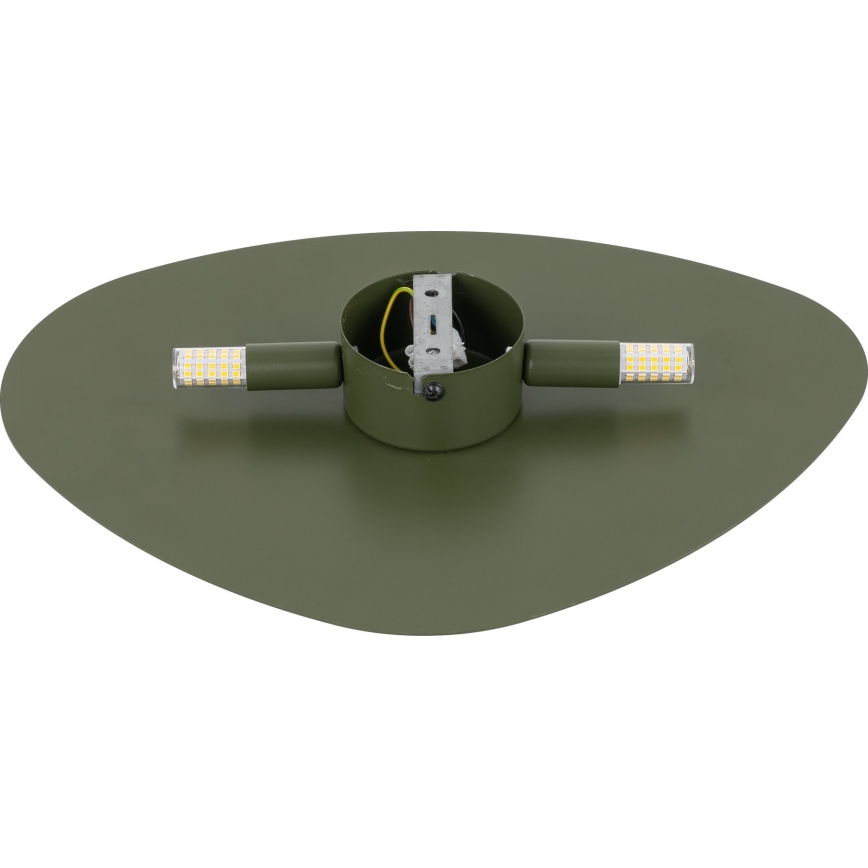 Aplique STONE 2xG9/8W/230V 30x39 cm verde