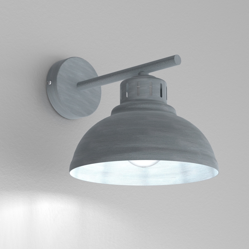 Aplique SVEN 1xE27/15W/230V gris