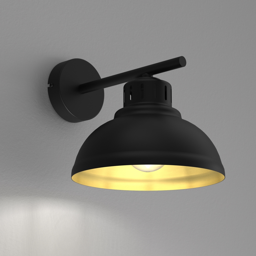 Aplique SVEN 1xE27/15W/230V negro/dorado