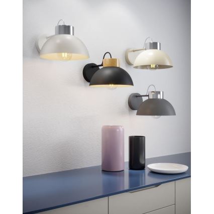 Aplique TEDI 1xE27/60W/230V blanco/cromo brillante