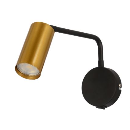Aplique TINA 1xGU10/15W/230V negro/dorado