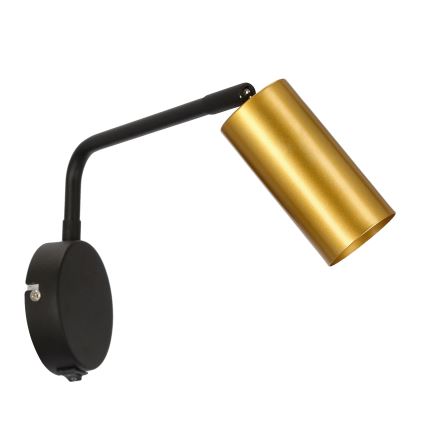 Aplique TINA 1xGU10/15W/230V negro/dorado
