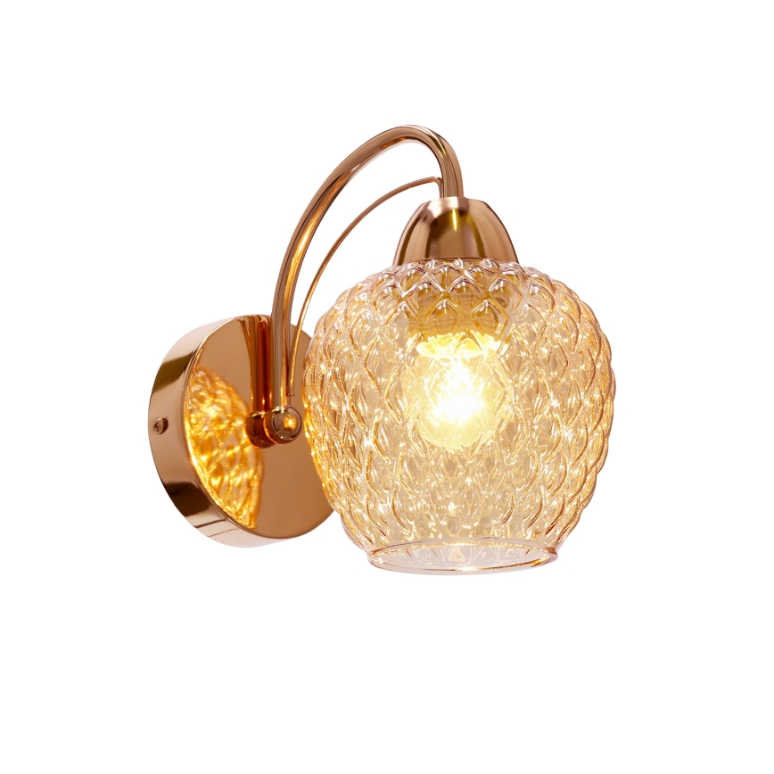 Aplique TOBIAS 1xE27/40W/230V Oro rosa