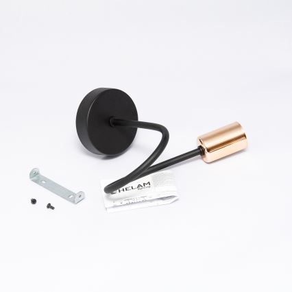 Aplique TUBE 1xE27/15W/230V negro