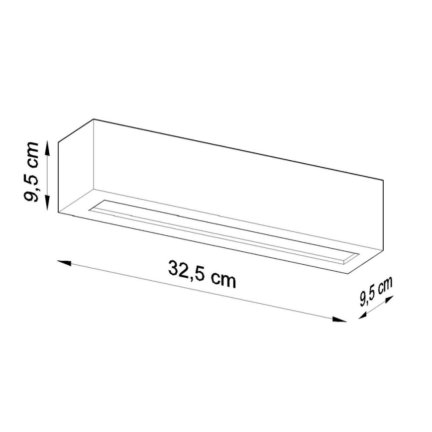 Aplique VEGA 1xE27/60W/230V blanco