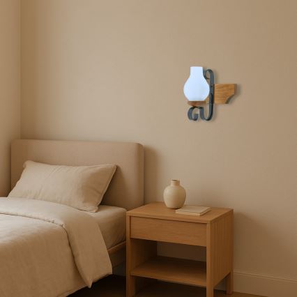 Aplique VELA 1xE14/40W/230V haya