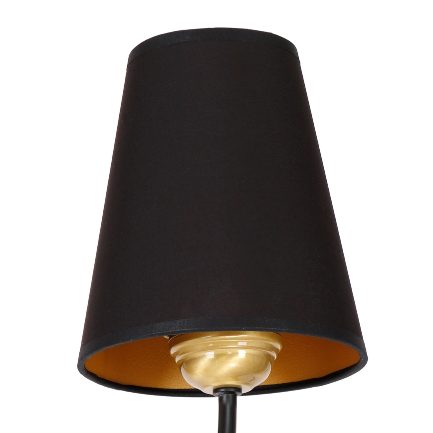 Aplique VICTORIA 1xE27/60W/230V negro