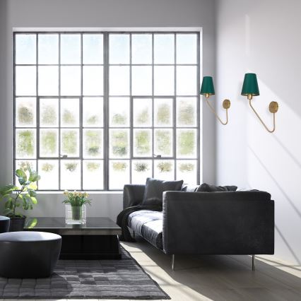 Aplique VICTORIA 1xE27/60W/230V verde