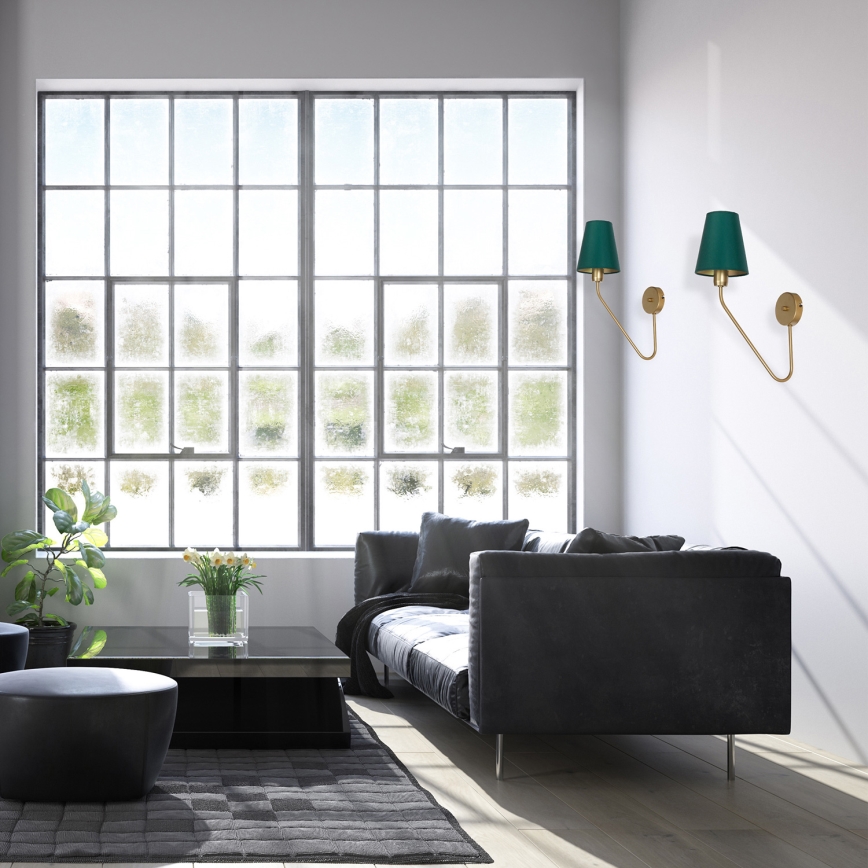 Aplique VICTORIA 1xE27/60W/230V verde