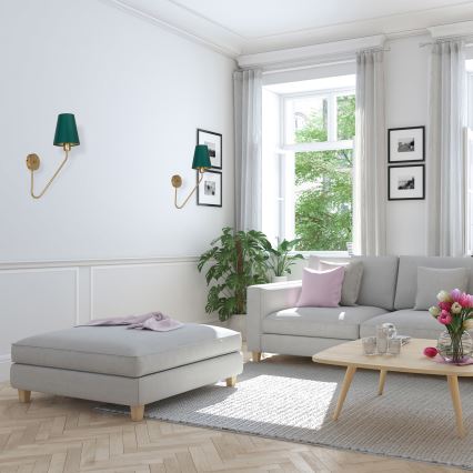Aplique VICTORIA 1xE27/60W/230V verde