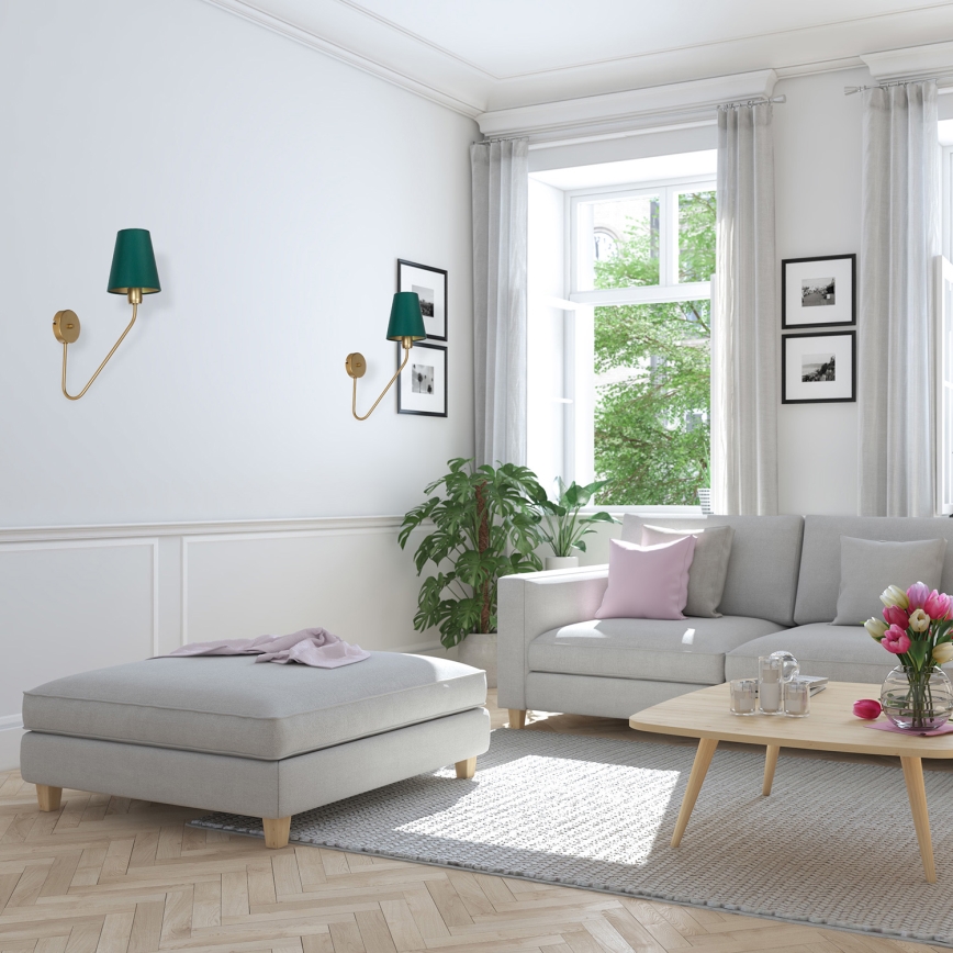 Aplique VICTORIA 1xE27/60W/230V verde