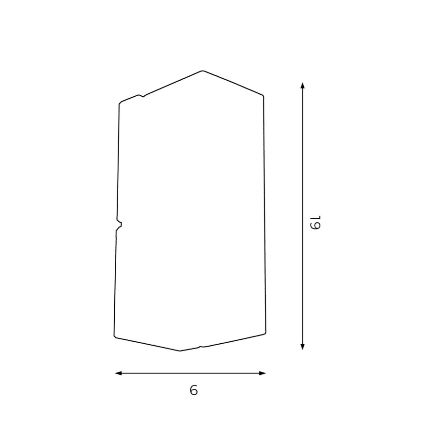 Aplique WALL 1xGU10/8W/230V blanco