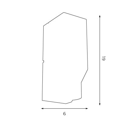 Aplique WALL 1xGU10/8W/230V negro/cobre
